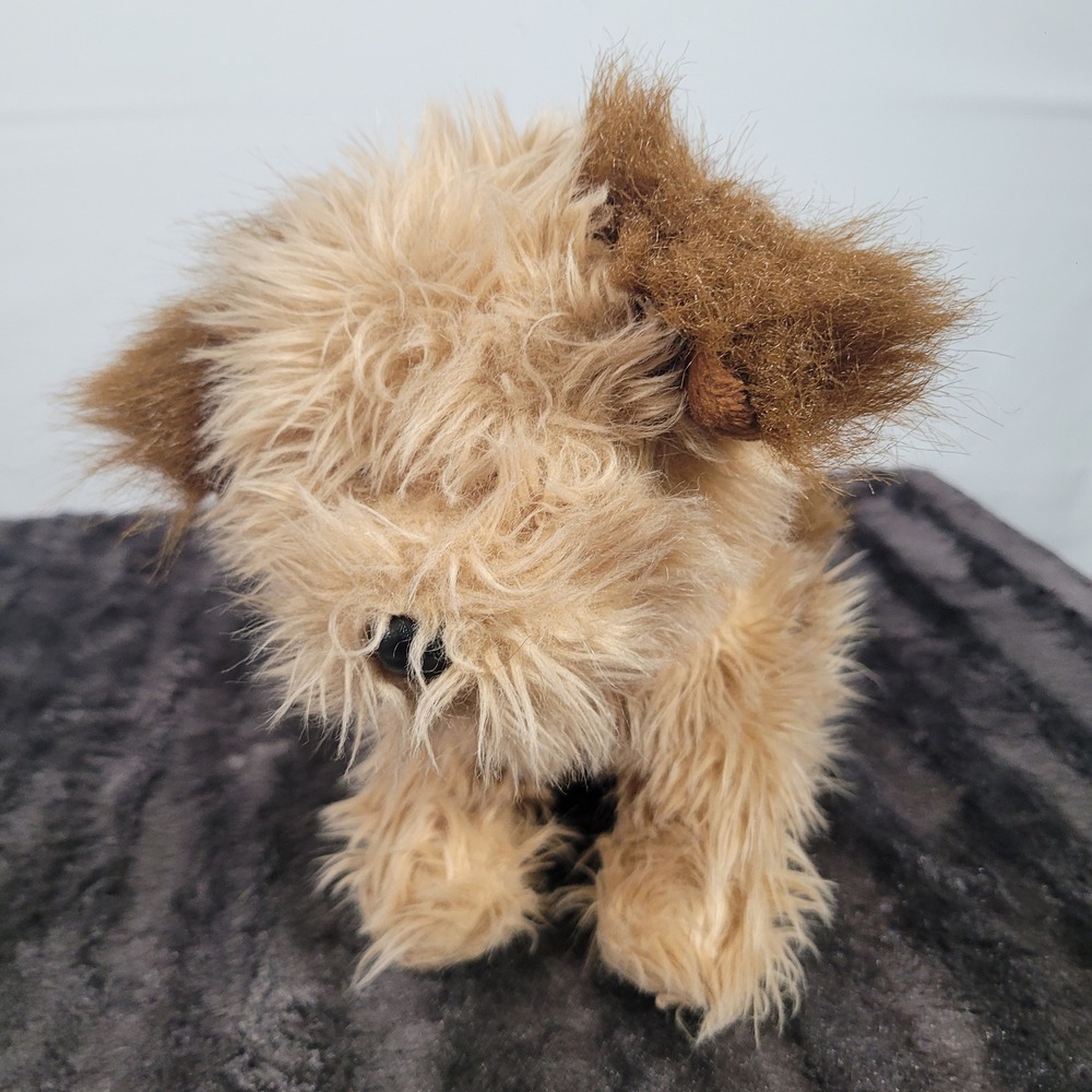 Ty Classic Jax Scruffy Terrier Dog Plush Brown Tan Shaggy Stuffed Animal 2006